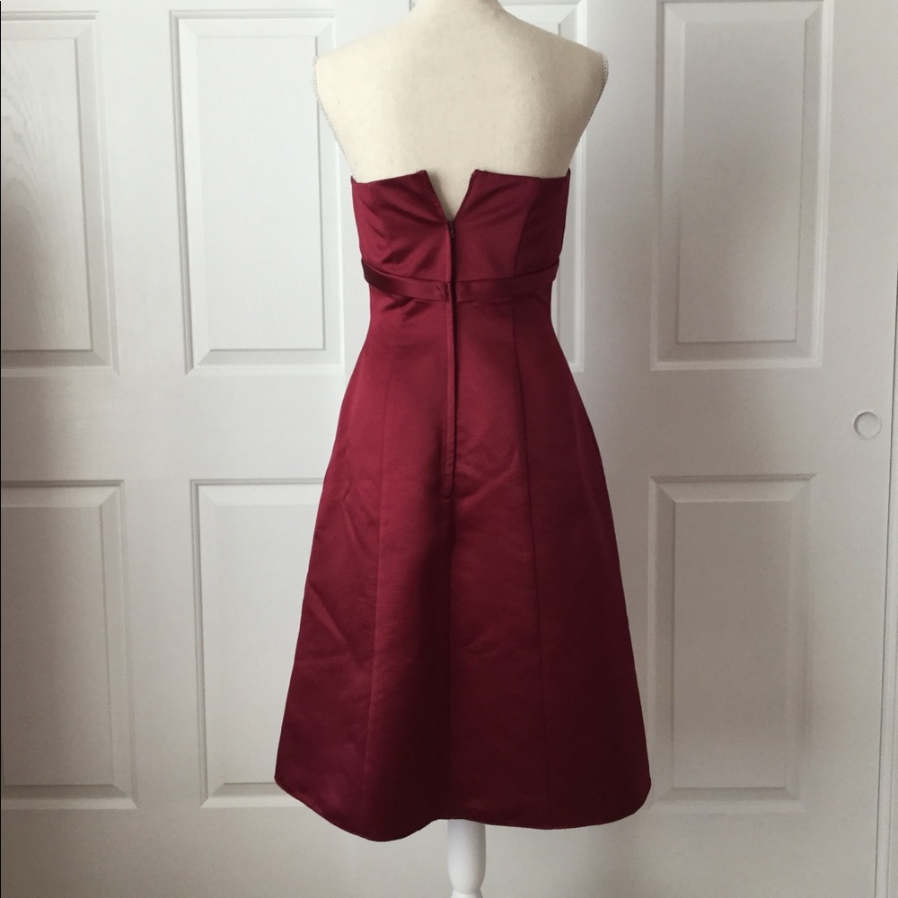 Satin Cocktail Dress ~ PROM! 3/4 length - Picture 4 of 8